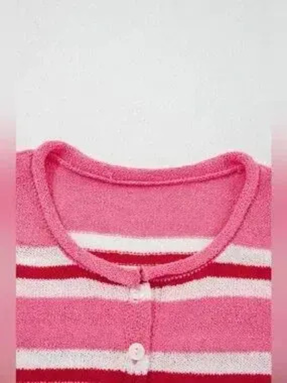 Striped Button-Up Cardigan - Picture 9 of 10